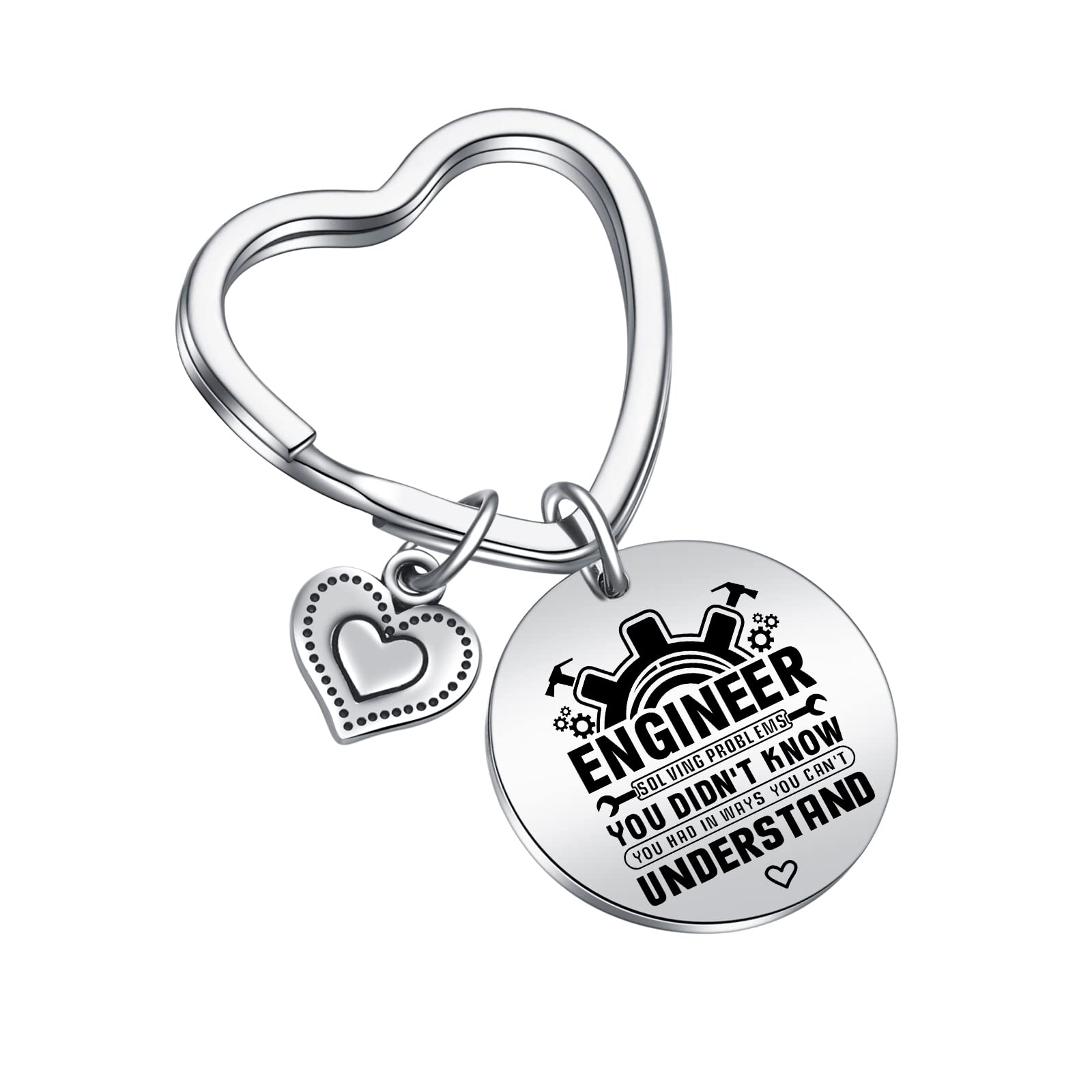 JIUSHUNEngineer Application Jewelry Construction Worker Jewelry Mechanical Engineer Gift Electrical Construction Keychain Engineering School Graduation Gift