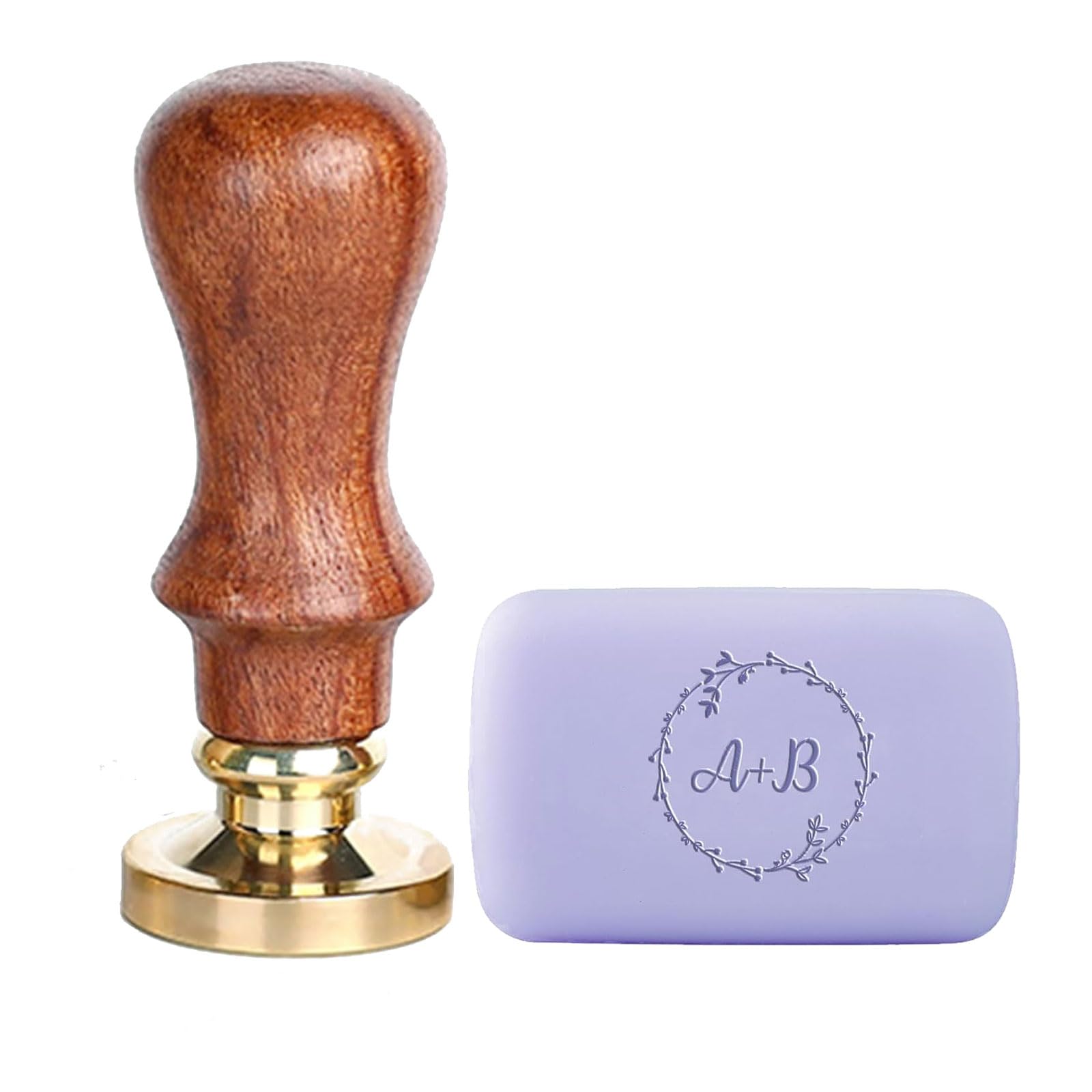 Timbro con Firma Personalizzata in Ottone Timbro per Sapone Personalizzato Timbro con Impronta per Sapone Fai da Te Timbro con Firma per Sapone Fatto in casa in Ceramica