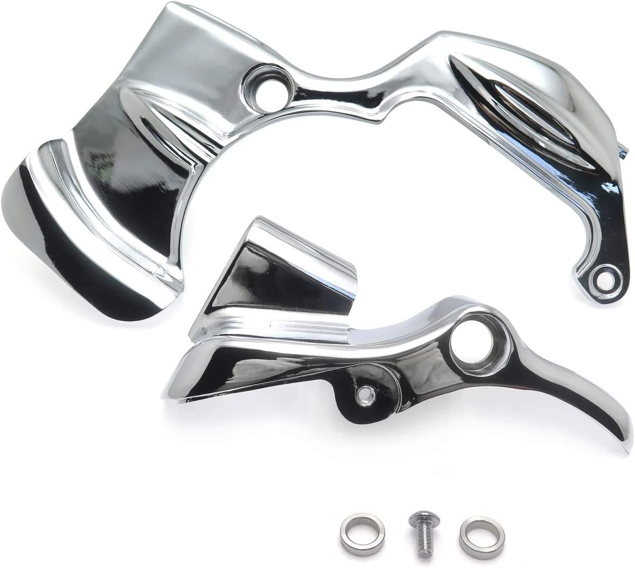 HTTMT- Chrome Transmission Shroud Cover For Harley Street Glide FLHX FLHXS CVO 09-16 [P/N: MT441-002-CD]