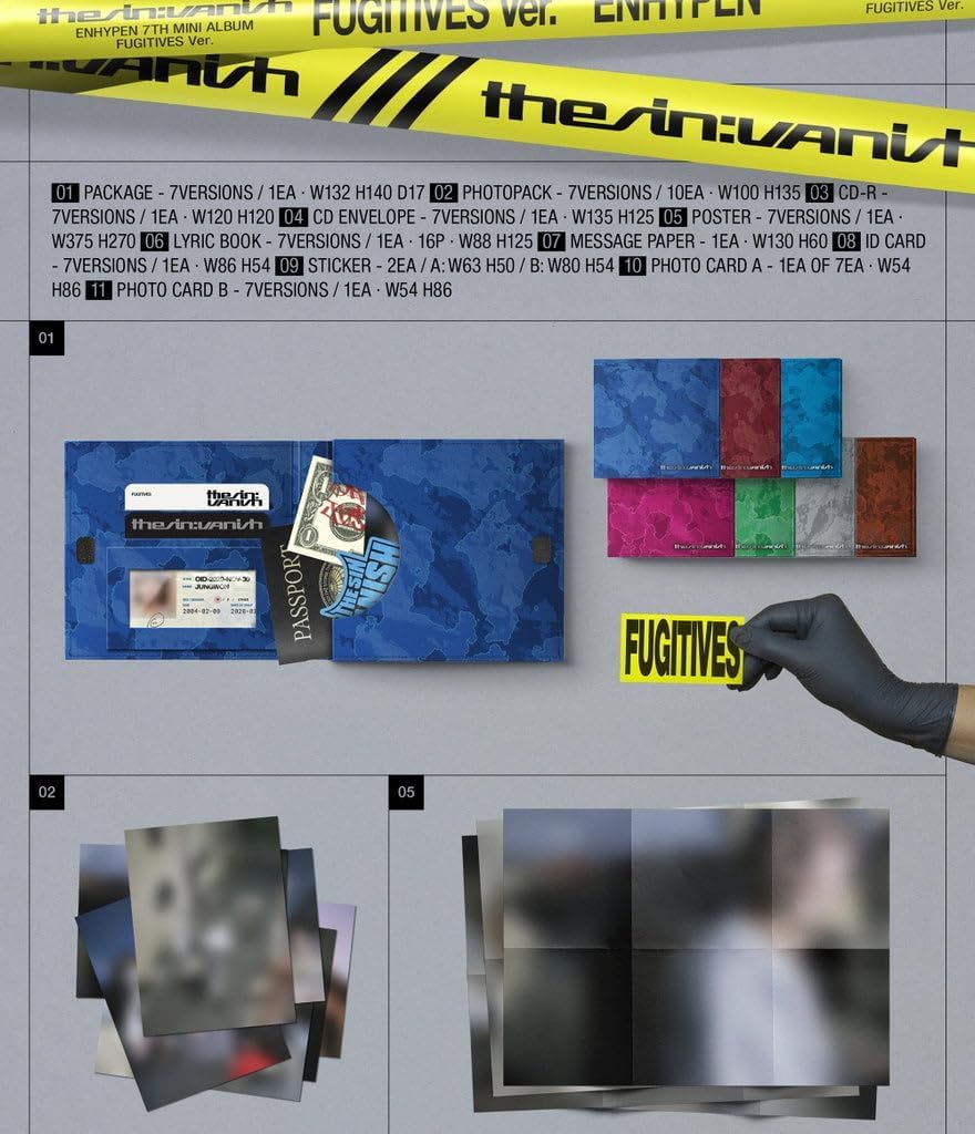 EN-HYPEN THE SIN : VANISH 7th Mini Album [FUGITIVES ver.] (JAKE
