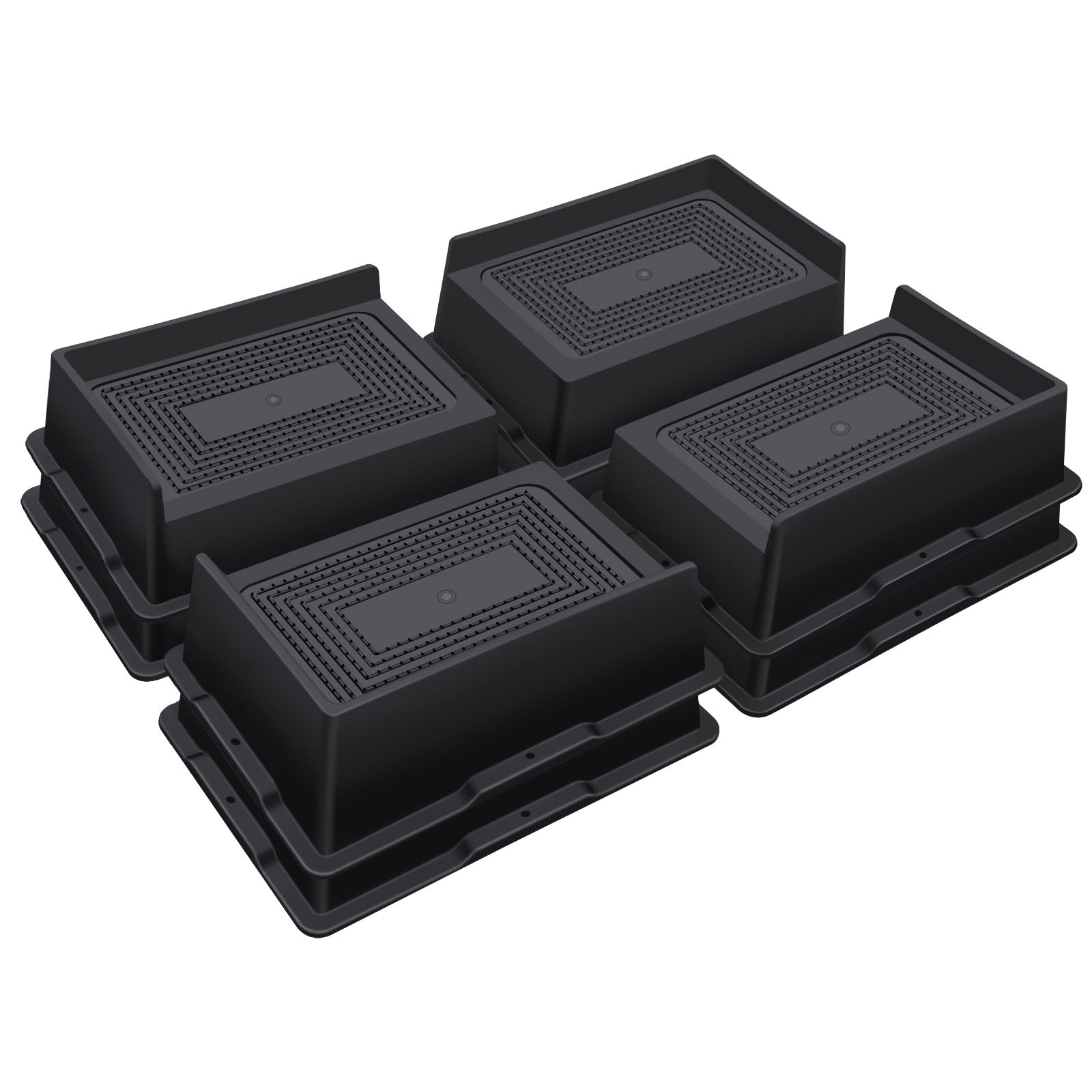 Heavy Duty Bed Risers - 4 Pack Furniture Lifts For Bed, Couch, Desk, Table – Supports Up To 5000 Lbs