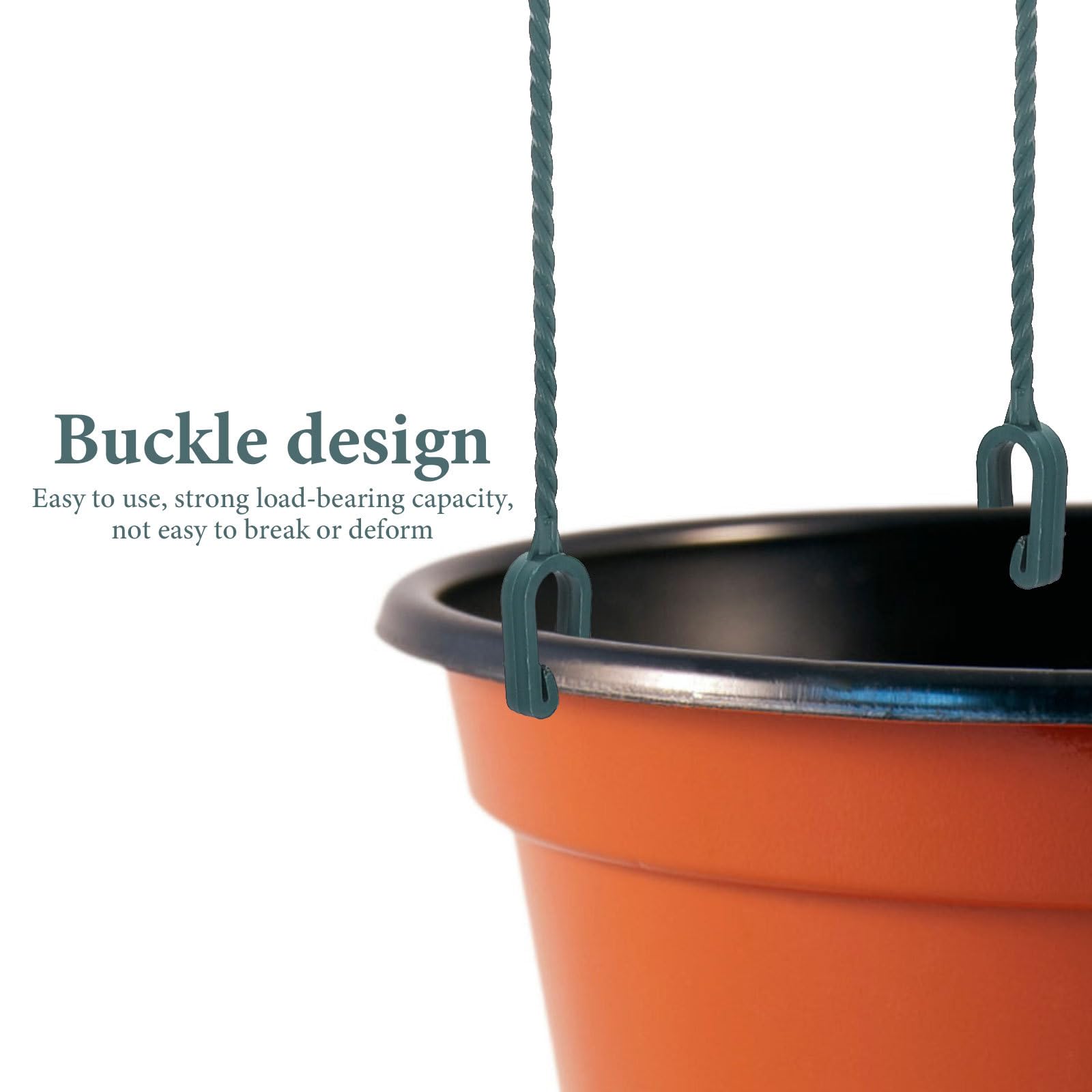 Parliky 5pcs Hanging Basin Basin Hook Basket Extender Chain Hanging Planter Holder Bird Feeder Hanging Chain Planters for Plants Portable Flowerpot Hook The Chain Plastic Bonsai to Rotate