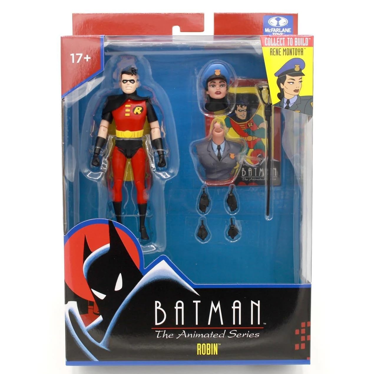 McFarlane DC Direct: Batman The Animated Series 6inch Action Figure Build-A Wave 6 - Robin (Black & Red)