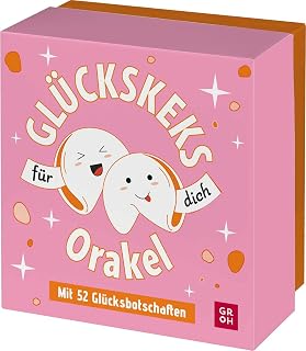 Glückskeks-Orakel: 52 Glücksbotschaften für dich | Hochwertige Box mit 52 gefalteten Glückslosen – das ideale Geschenk zum Geburtstag oder für das neue Jahr