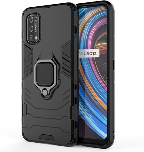 Miniatura 5 de LuluMain - Funda compatible con Oppo Realme X7, Realme V15 5G, soporte de anillo de metal a prueba de golpes (funciona con soporte magnético para
