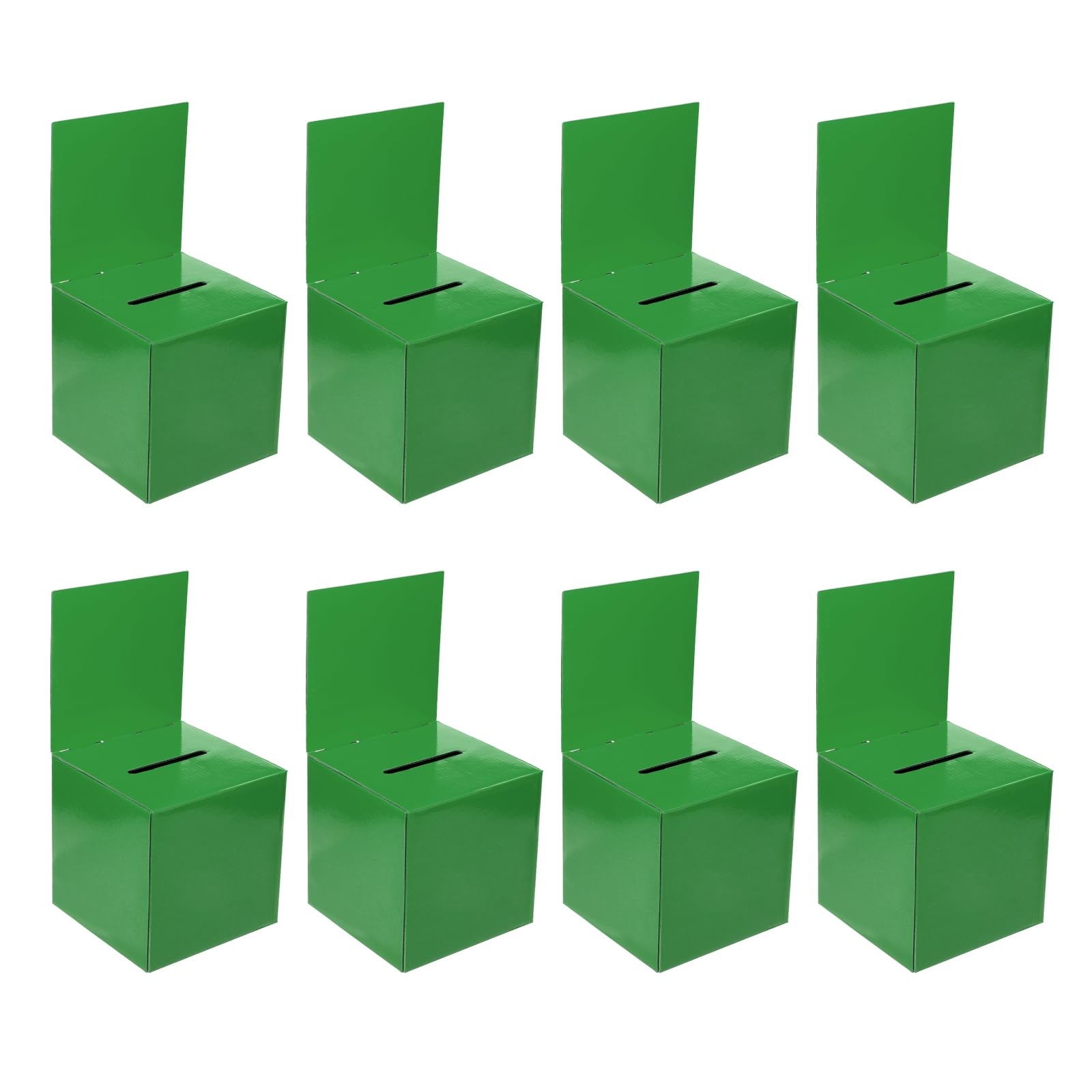 PATIKIL Cardboard Suggestion Box, 8 Pcs 6"x6"x6" Ballot Box with Removable Header Board Raffle Box for Suggestion, Collection, Tip, Donate, Voting,