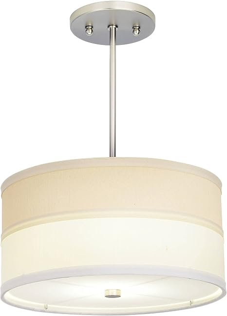 Cream Drum Shade Ceiling Light 
