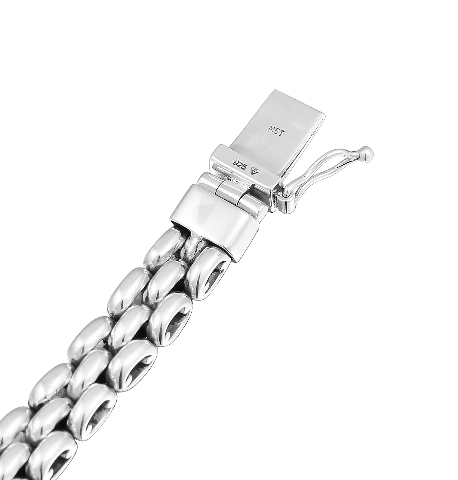 Kuzzoi 925 Silber Königsketten Armband Herren 8 mm Herrenarmband