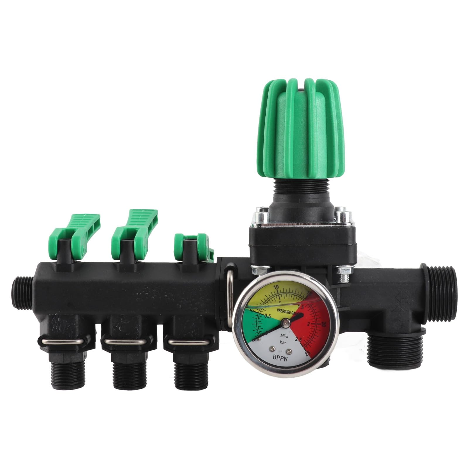 Jiawu Valvola di Intercettazione Controllo Spruzzatore Agricolo Splitter Acqua a 3 Vie ABS Antiruggine per Strumenti di Irrigazione Agricola