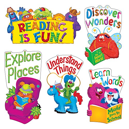 Trend Enterprises Furry Friends Lets Read Mini Bulletin Board Set