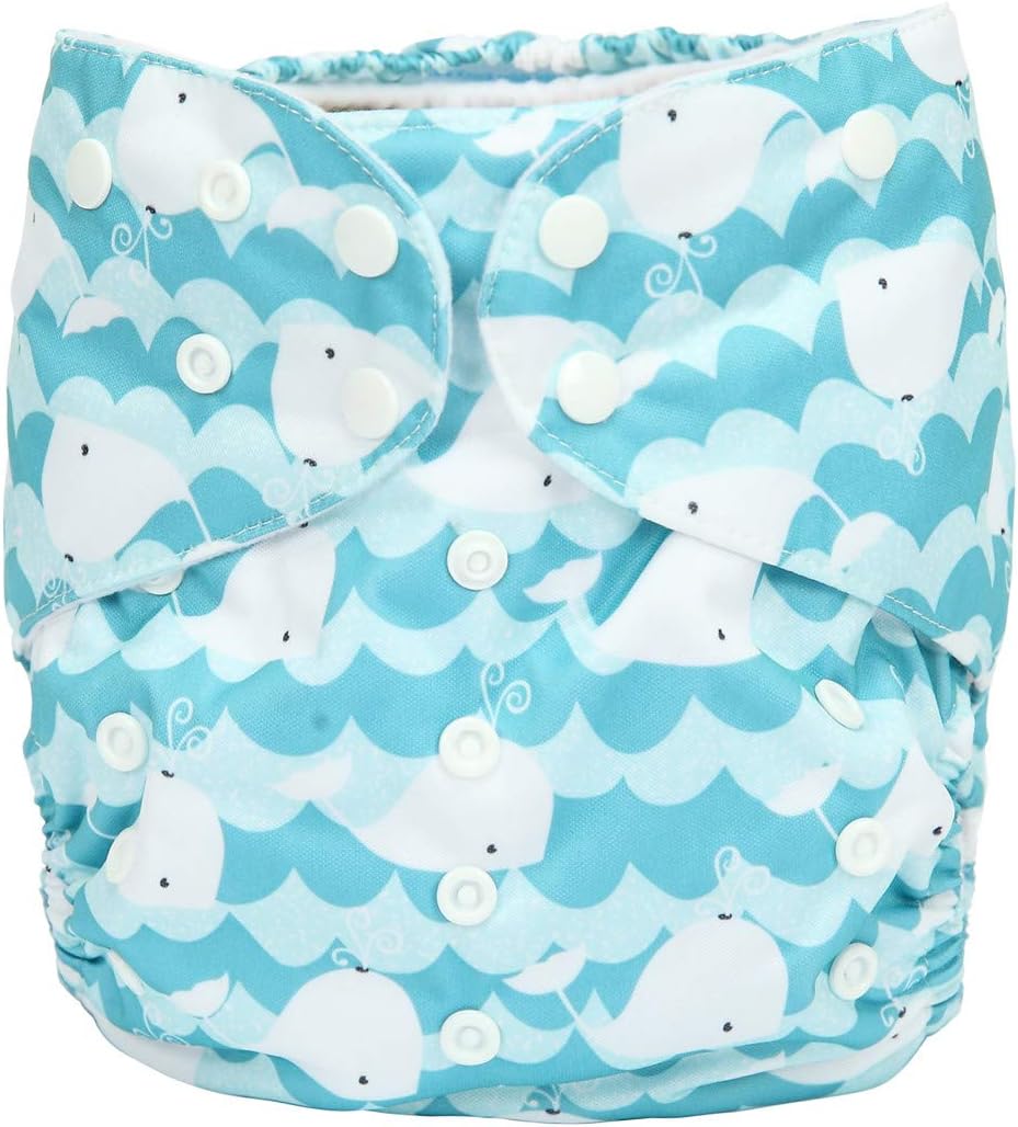 5 Microfiber Inserts for Junior Diapers 3 Layer 6.6inX16.1in (5 Microfiber Inserts)