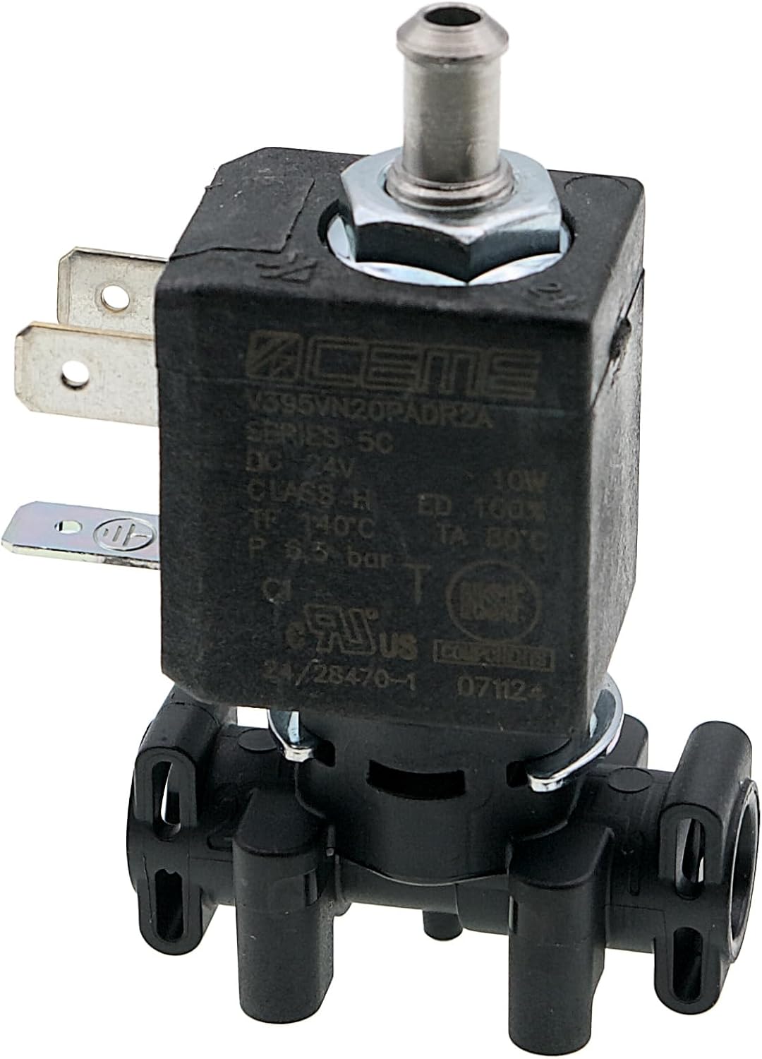 MacMaxe Solenoid Valve for Philips, Saeco Espresso Machines | Replaces 421945024531, 421945004511, 421945001441 | 24V 3-Way Coffee Machine Valve | LatteGo Replacement Part