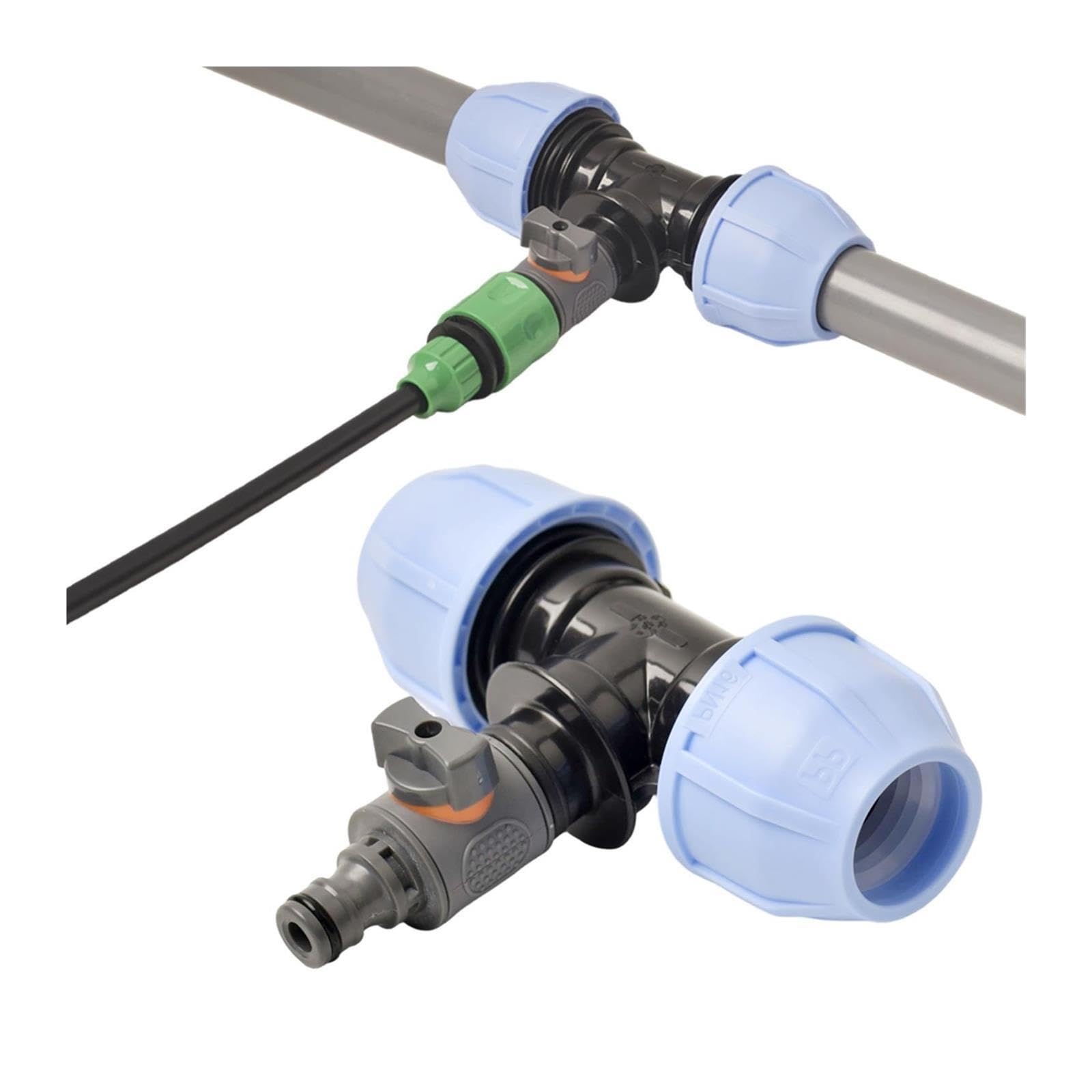 Gartenschlauch Anschluss 4Set mit 8-teiligem T-Schnellkupplungsset