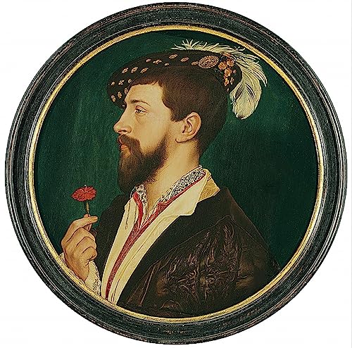 Impression sur Toile Hans Holbein Tableau Portrait Simon George Peinture Murale 60x90cm
