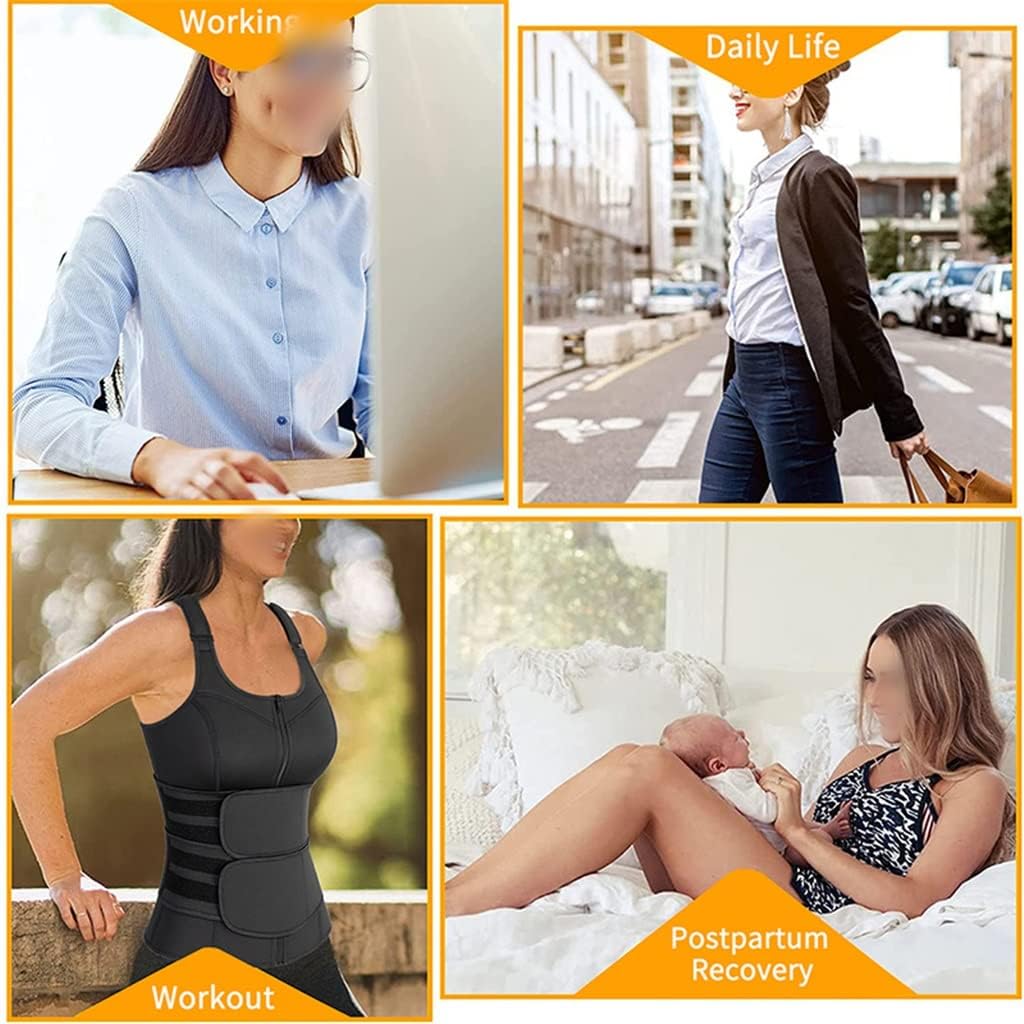 Women Adjustable Posture Corrector Back Support Strap Shoulder Lumbar Waist Spine Relief Orthopedic Belt(M Code)