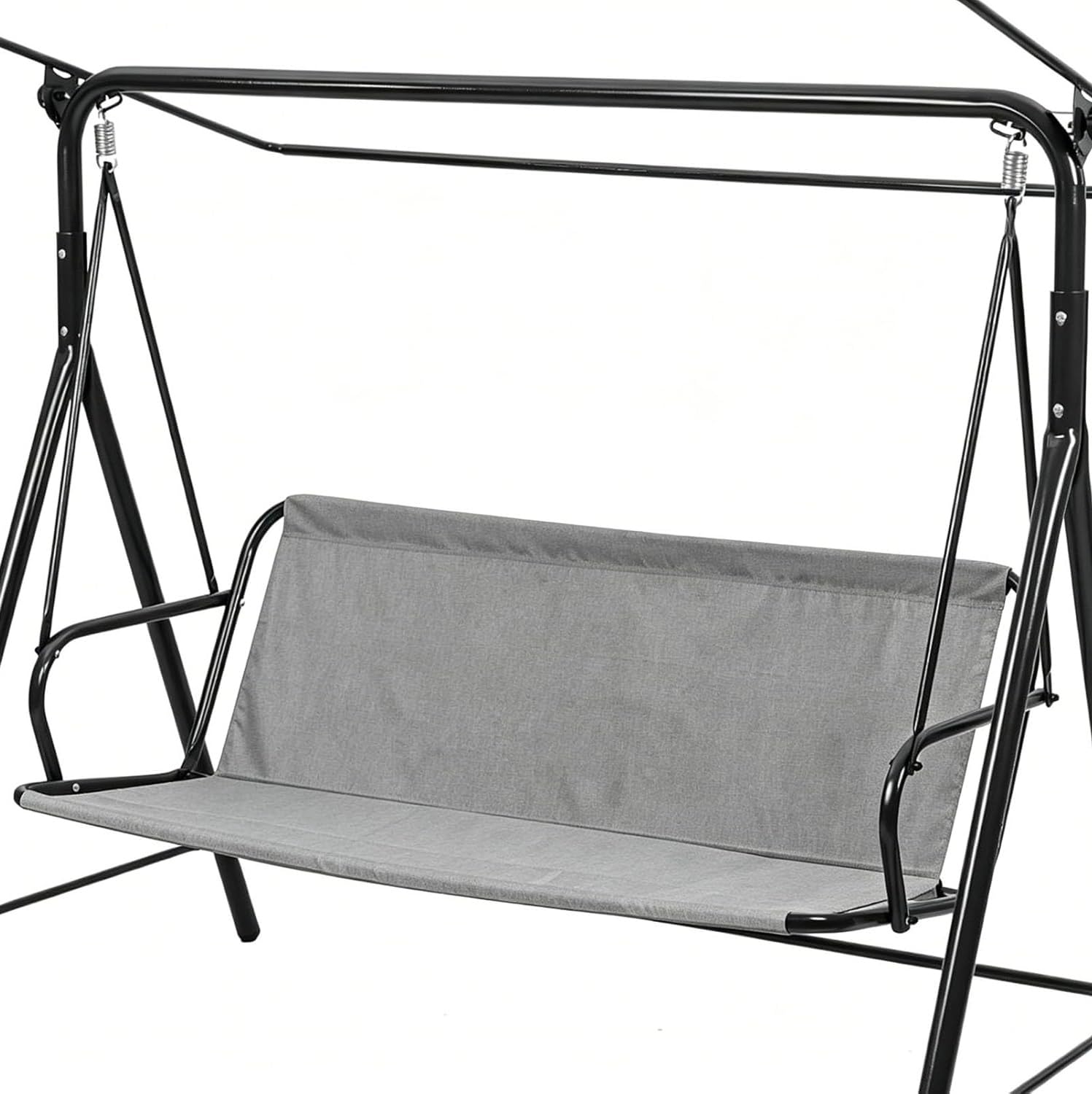 WFXXZL Swing Seat Cover Replacement, 600D Thickened Oxford Cloth Outdoor Swing Cushion Covers for 2/3 Seater Patio porch Garden Bench Swings(Grey,47.2 * 18.5 * 18.5in)