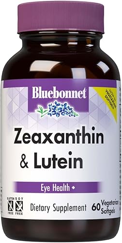 Bluebonnet Nutrition Zeaxantina Plus Luteína Softgel, luteína y zeaxantina, salud ocular y exposición a la luz azul, luteína de caléndula,