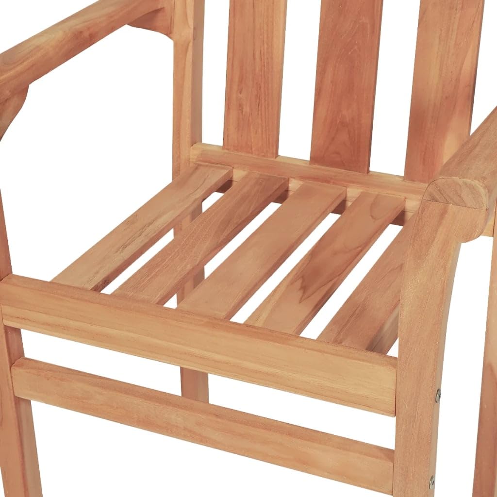 vidaXL Ensemble de Bistro de Jardin 3 pcs Teck Solide, Ensemble d'extérieur, Meuble d'extérieur, Tables et chaises, mobilier d'extérieur