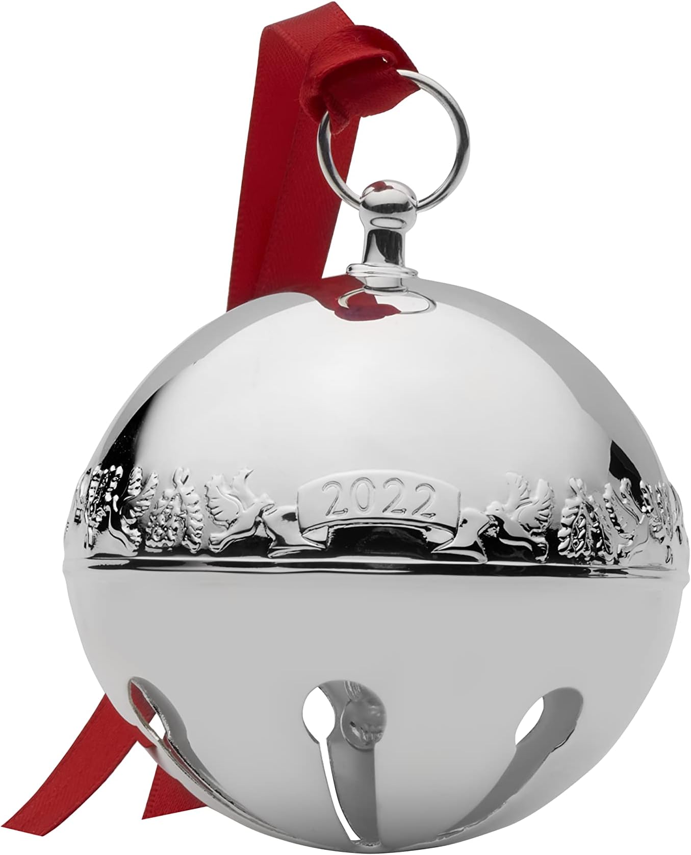 Wallace 2022 Silver-Plated Sleigh Bell Ornament, 52nd Edition