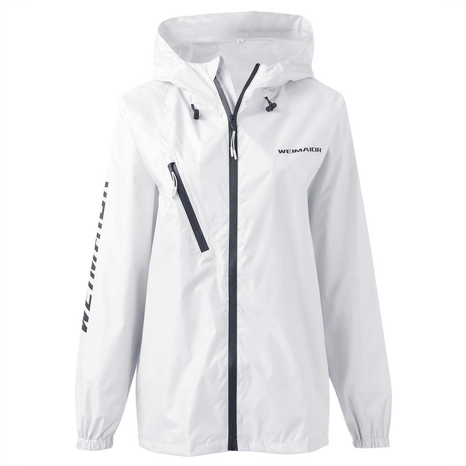 Vêtement de pluie, de vélo, pour femme, léger, respirant, imperméable, avec capuche, 2 pièces, fine, veste à capuche, pantalon, combinaison pour vélo, moto, randonnée