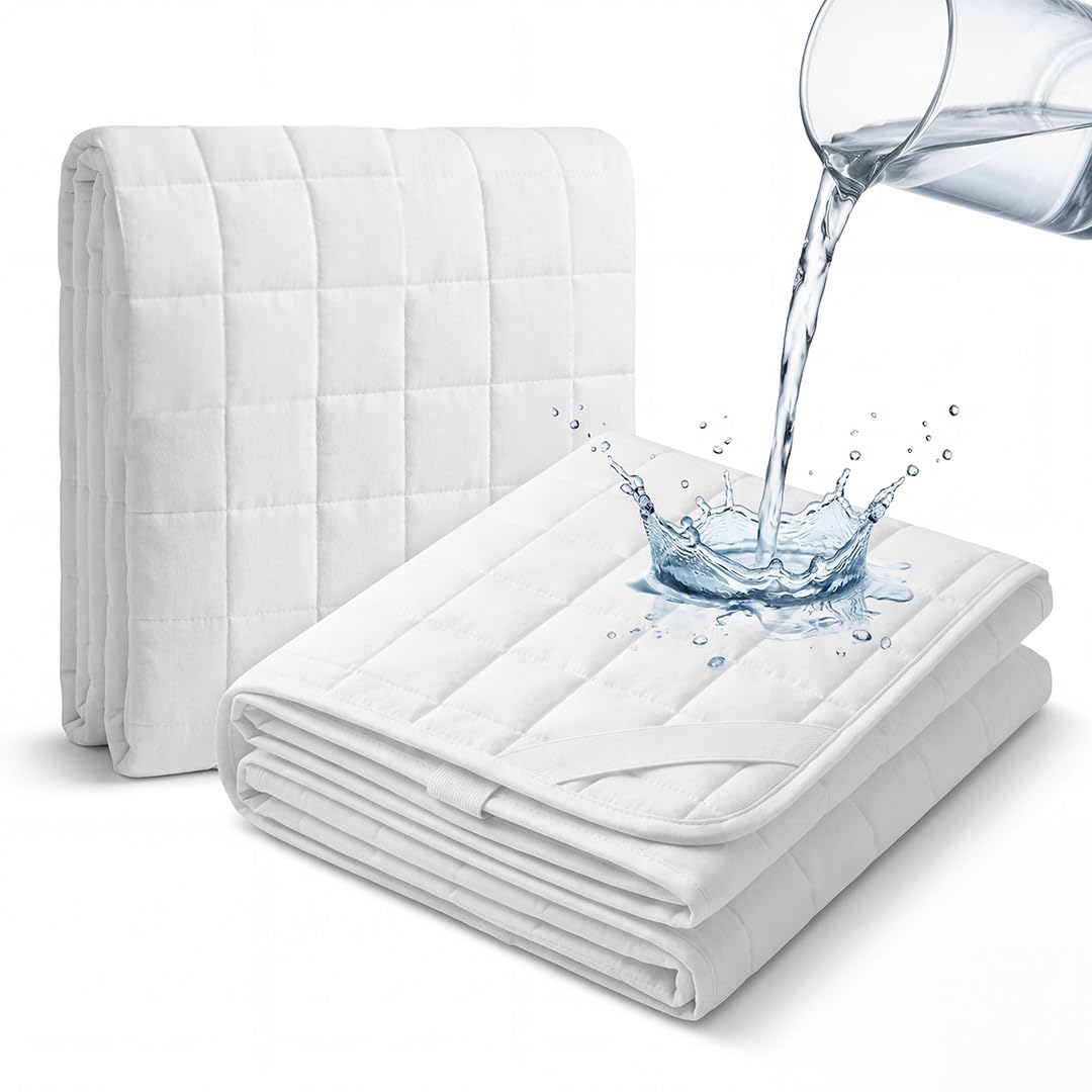 MKS.® Matratzenschoner 180x200 cm Wasserdicht & Atmungsaktiv - Weiche Baumwolle Matratzenauflage mit Eckgummis, Nässeschutz Inkontinenzunterlage, Allergikergeeignet & Waschbar, Oeko-Tex
