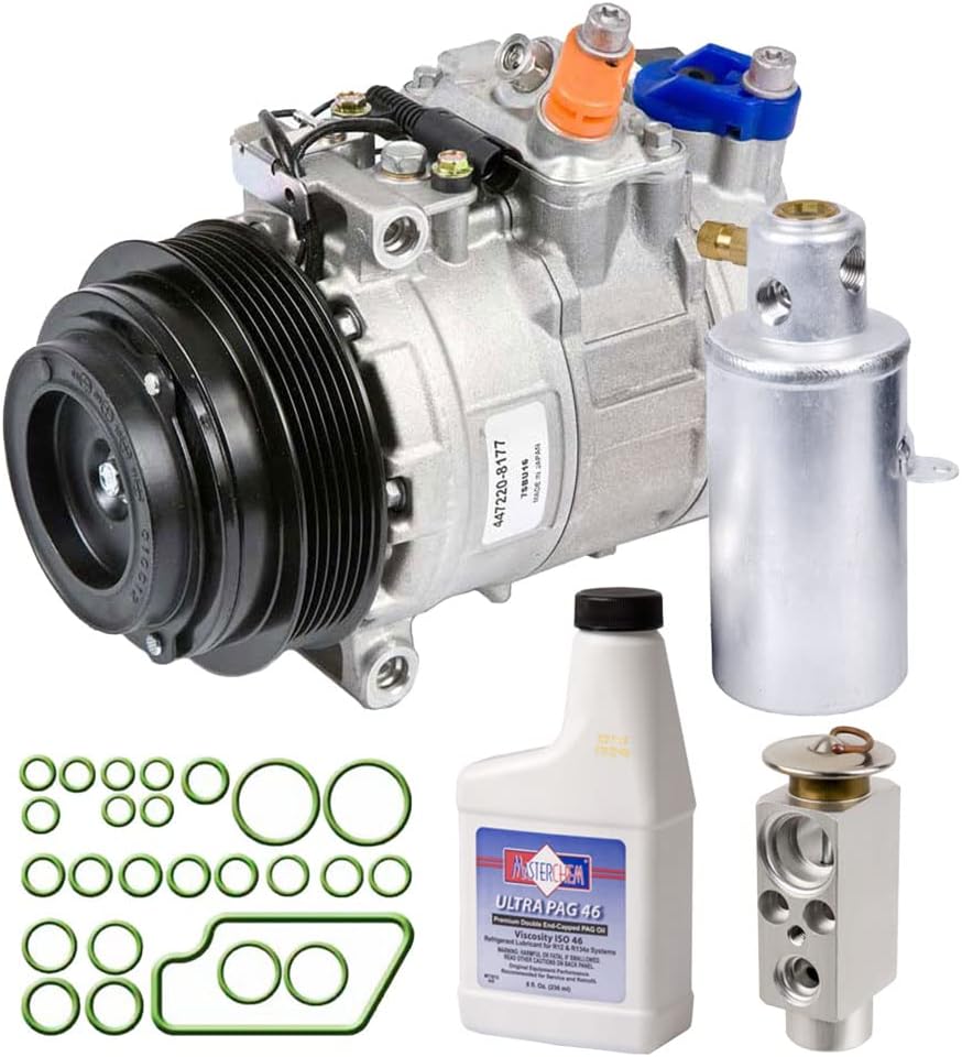 For Mercedes S420 CL500 S320 OEM AC Compressor w/A/C Repair Kit - BuyAutoParts 60-83077RN NEW