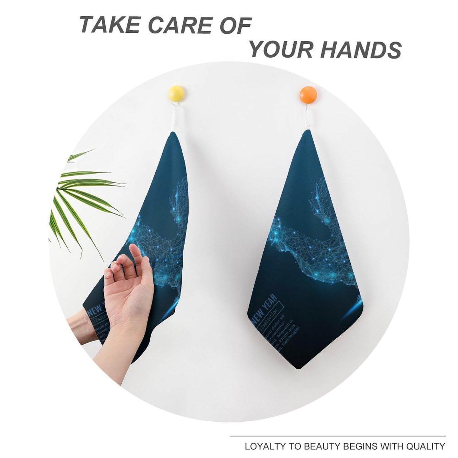 QUEWIQR Essuie-Mains Motif De Fraise Rouge Essuie-Mains