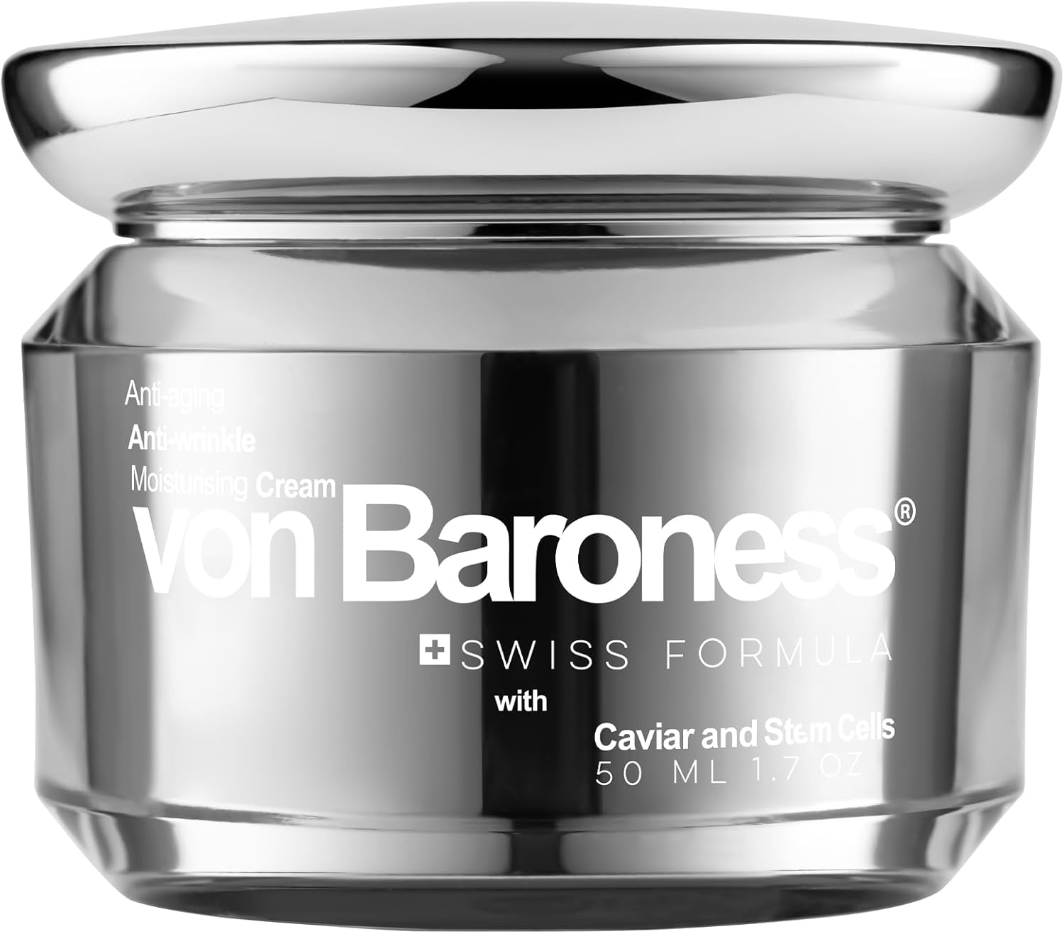 Anti-Aging Face Cream – with White Caviar Extract, Retinol, Collagen, and Hyaluronic Acid – Reduce Wrinkles and Fine Lines, Deeply Hydrate Cream