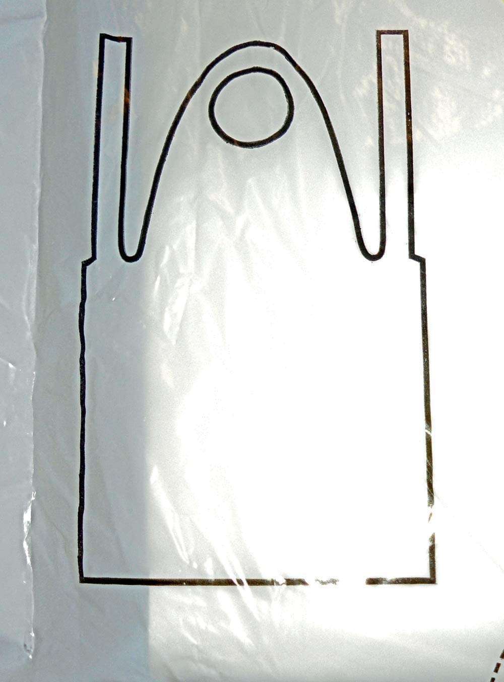 PZ 50 GREMBIULE MONOUSO IN POLITENE BIANCO CM 80 X 125 PER LABORATORI E MACELLERIE