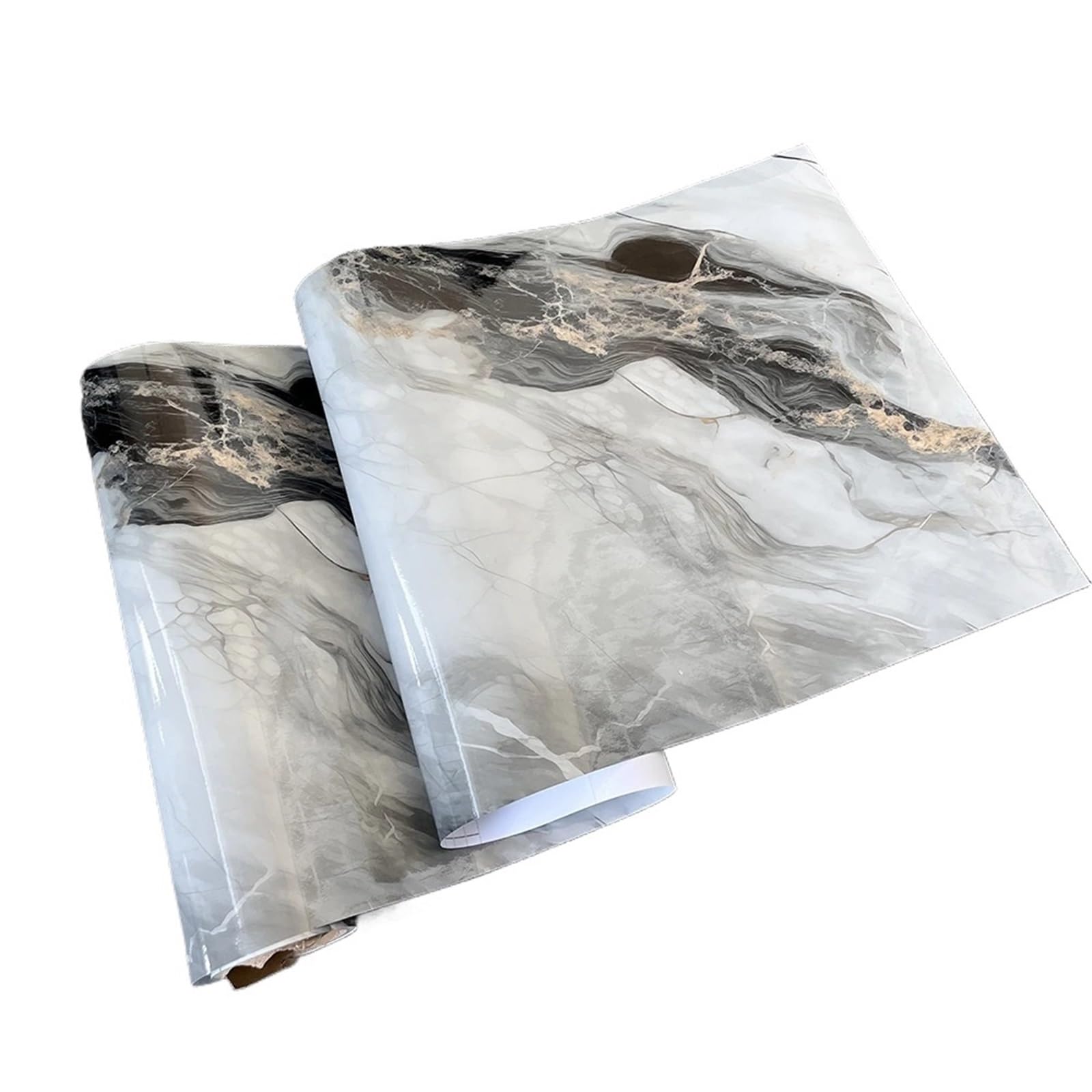 Marble Contact Paper 50cm Width Foil Marble Stickers Self Adhesive Waterproof Wallpaper for Kitchen Mesa Decor Pet Peel and Stick Film(Color2,50cmx500cm)