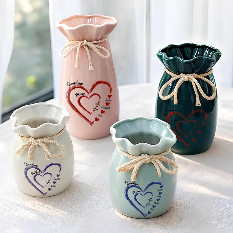 Amazon.com: WANDER PRINTS Personalized Ribbon Tie Flower Vase