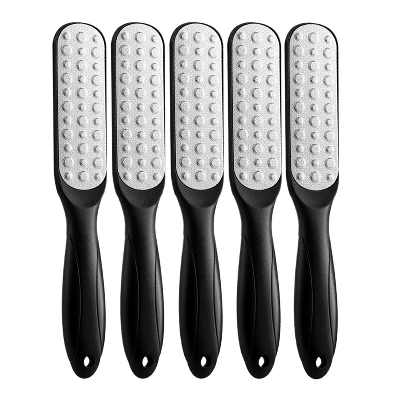 1/2/3/4/5pcs Doppio Lato Del Piede File Raspa Professionale Tacco Grattugia Dura Della Pelle Morta Rimozione Callo Pedicure | Black-5pcs