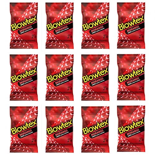 12pct Preservativo Blowtex Morango Aromatizado - 36 Unidades