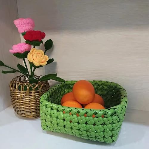 Miniatura 6 de Kit de reparación de ratán de plástico para muebles de mimbre 17.64 oz (196.9 ft) material de reparación de ratán sintético para cesta de mesa de