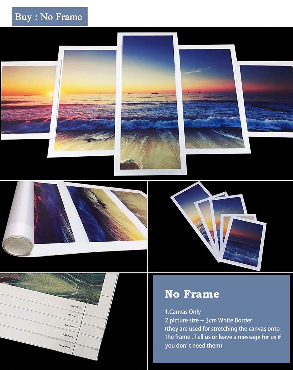 Grafika ścienna 5 sztuk modułowy plakat wystrój domu meduza HD wydruk zdjęcia morze ocean płótno farba naklejki ryba do salonu