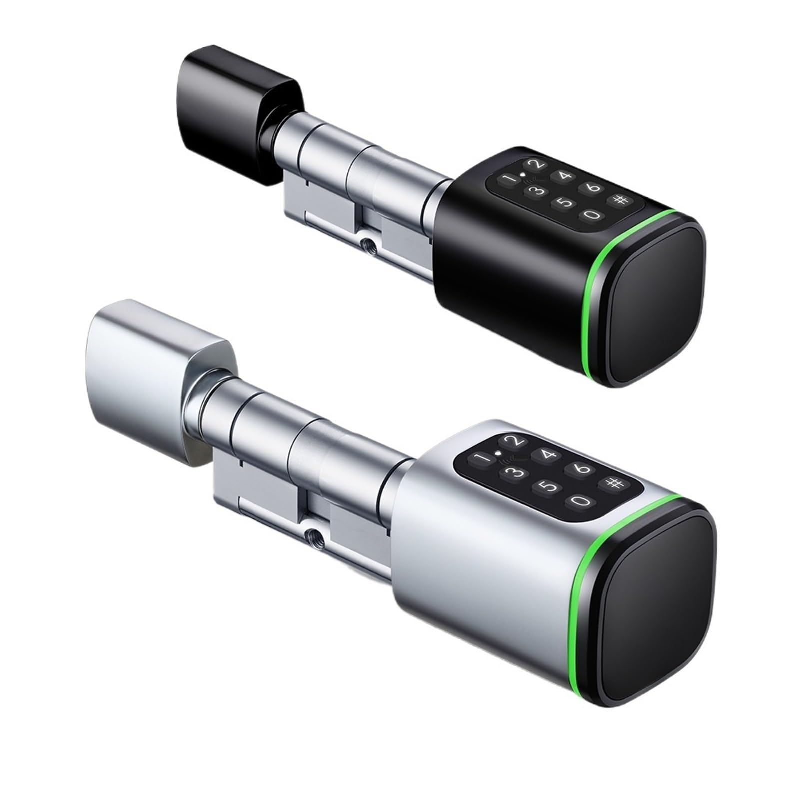 Cerradura Digital Ajustable de TTlock App Inteligente, Cerradura de Cilindro Elegante de la Tarjeta de contraseña de la Llave del Cilindro(Dust Box+8 Filter,A50-B50)