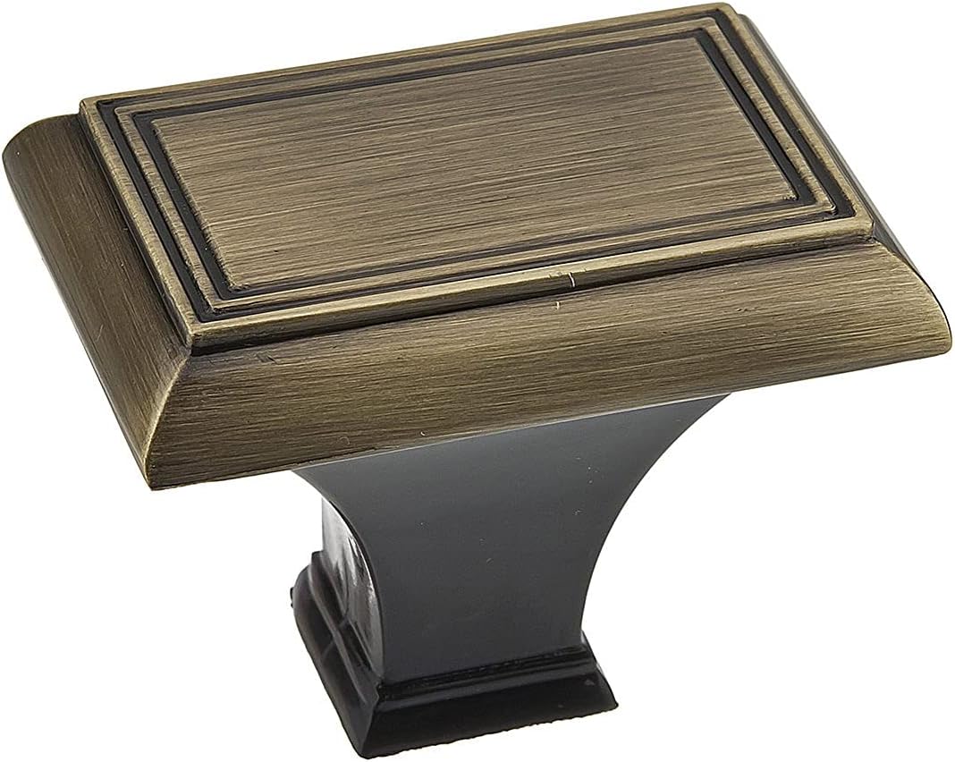 RICHELIEUHardware BP77533AE Beauharnois Collection 1 11/16-inch (43 mm) x 1 1/8-inch (28 mm) Antique English Traditional Cabinet and Drawer Knob for Kitchen, Bathroom, and Furniture