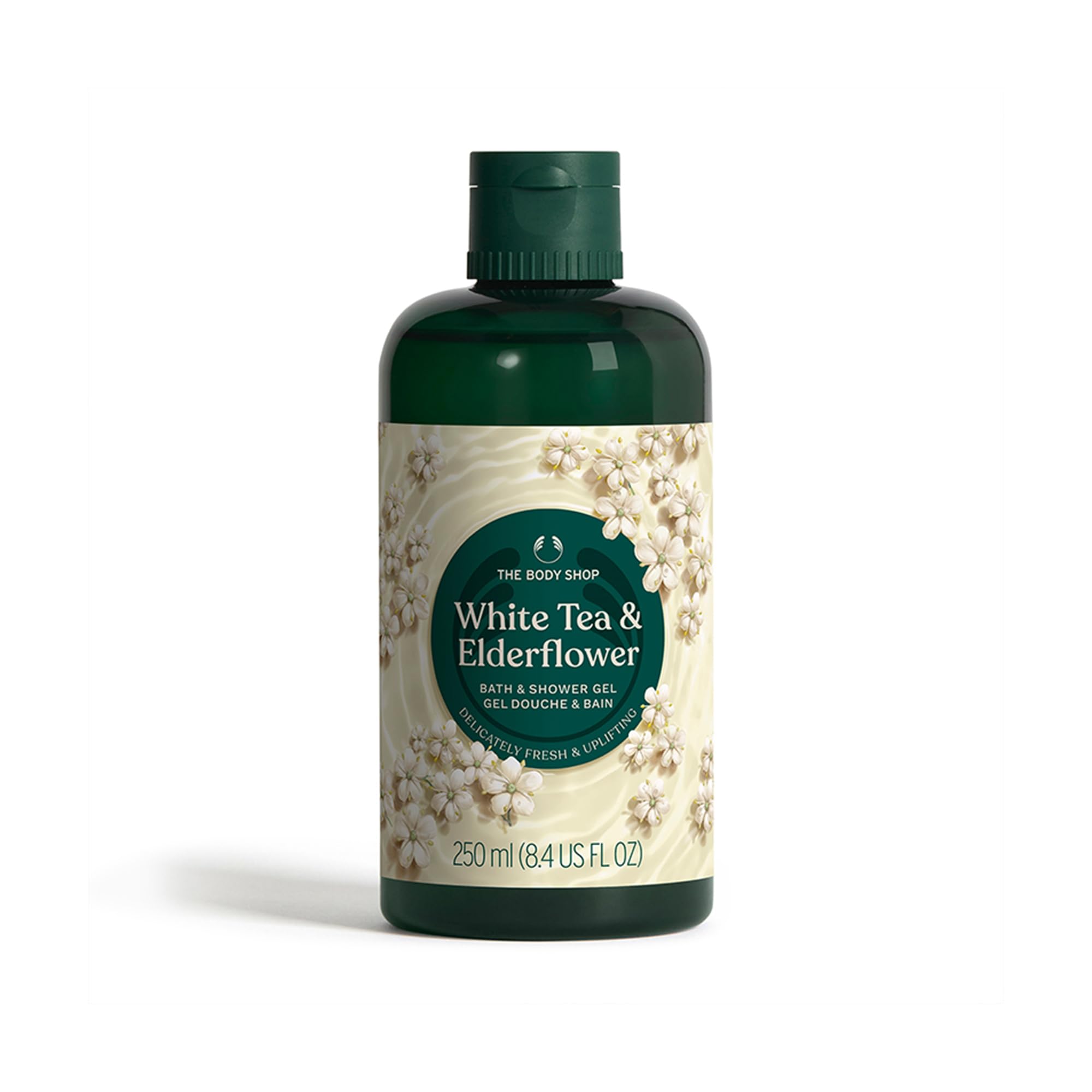 The Body Shop White Tea & Elderflower Bath & Shower Gel | Refreshing Body Wash with Aloe Vera for Soft Skin | Floral Scent, All Skin Types, 250 ml-image-42