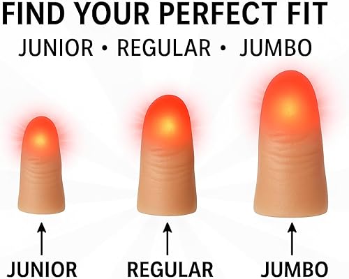 Miniatura 4 de Dlite  Juego de 2 luces mágicas ultra-brillantes sorprendentes y originales para pulgares para trucos mágicos fáciles a corta distancia y en