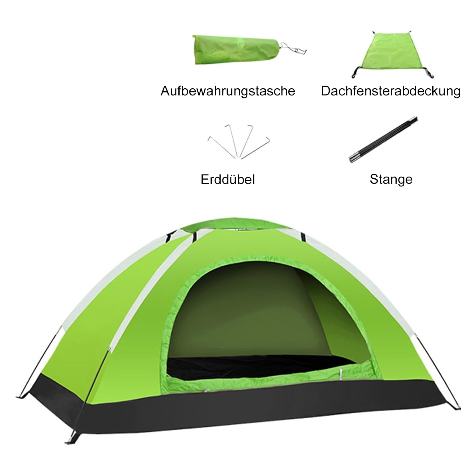 Tenda da campeggio ultraleggera, tessuto Oxford 210D, impermeabile, con borsa per il trasporto, impermeabile e facile da installare per viaggi e escursioni