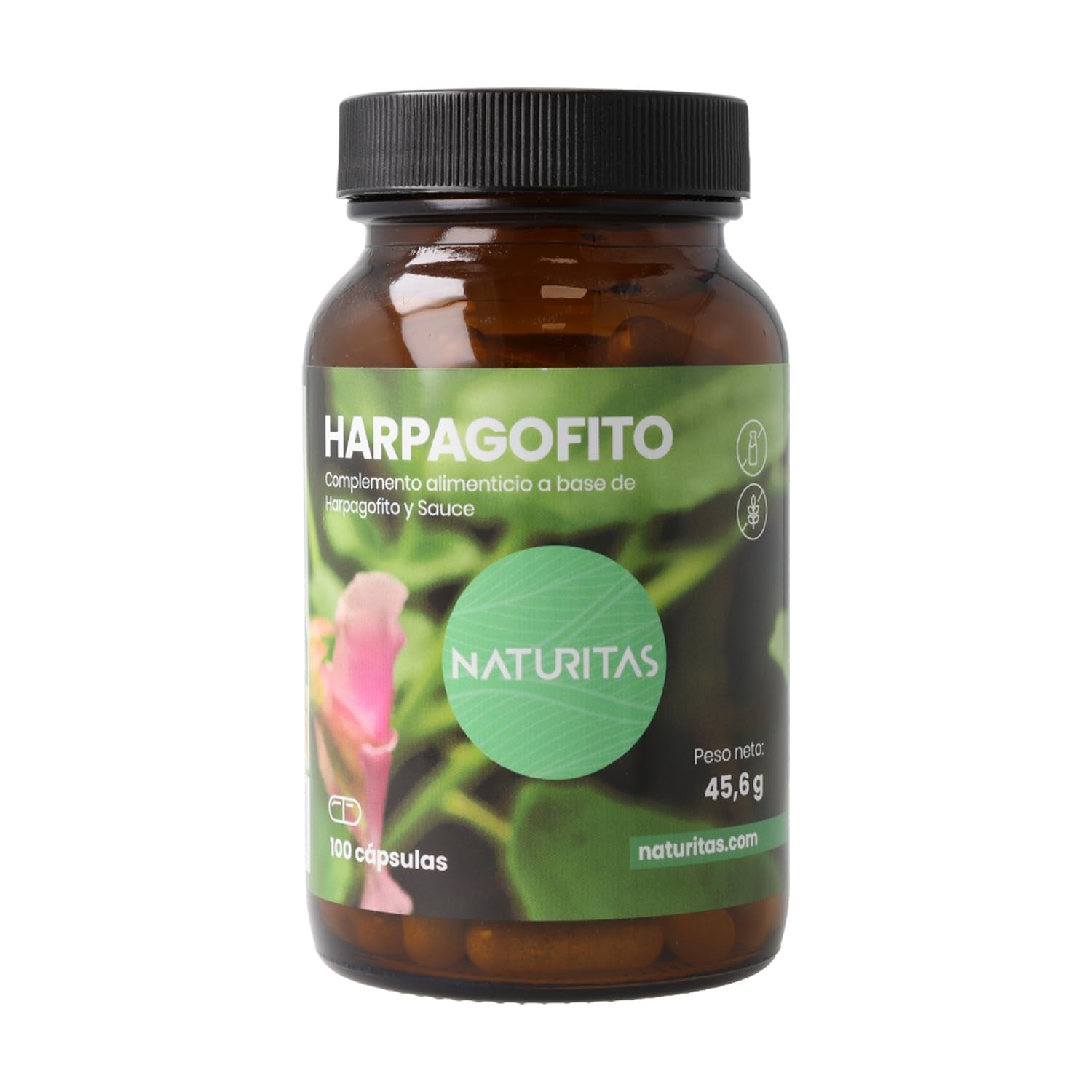 Harpagofito y sauce | 100 cápsulas | Naturitas Essentials | Harpagofito y corteza de sauce | Confort articular y muscular | Fitoterapia