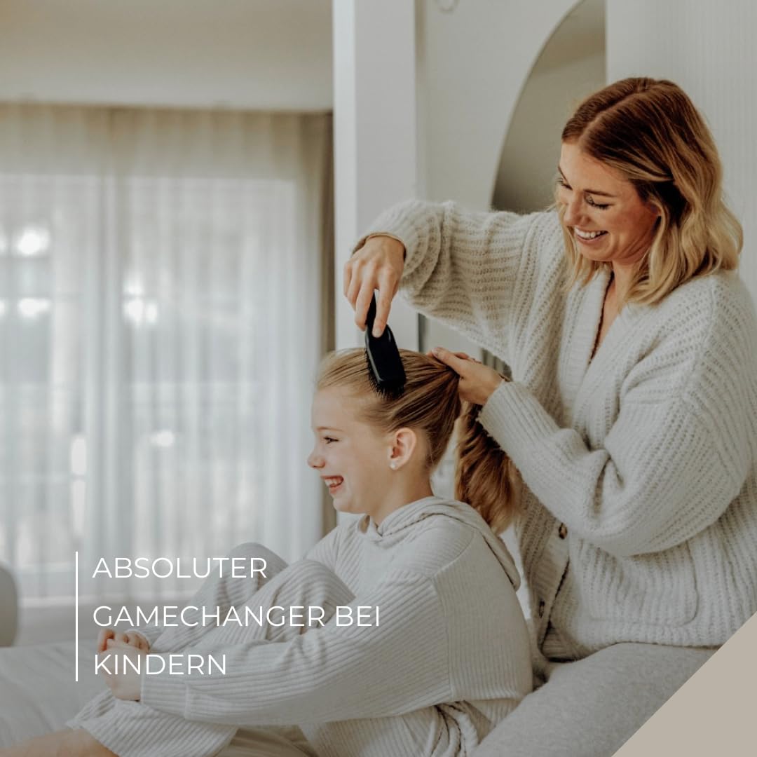 FIT BRUSH GENTLE - Haarbürste für empfindliche und geschädigte Kopfhaut sowie feines und brüchiges Haar - zur Kopfhautreinigung - Entwirrbürste ohne Ziepen - Kopfhautmassage Bürste
