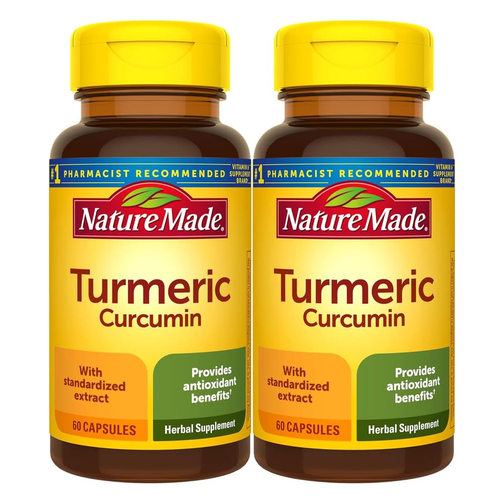 Nature Made Suplemento de Cúrcuma com Curcumina 500 mg 120 cápsulas