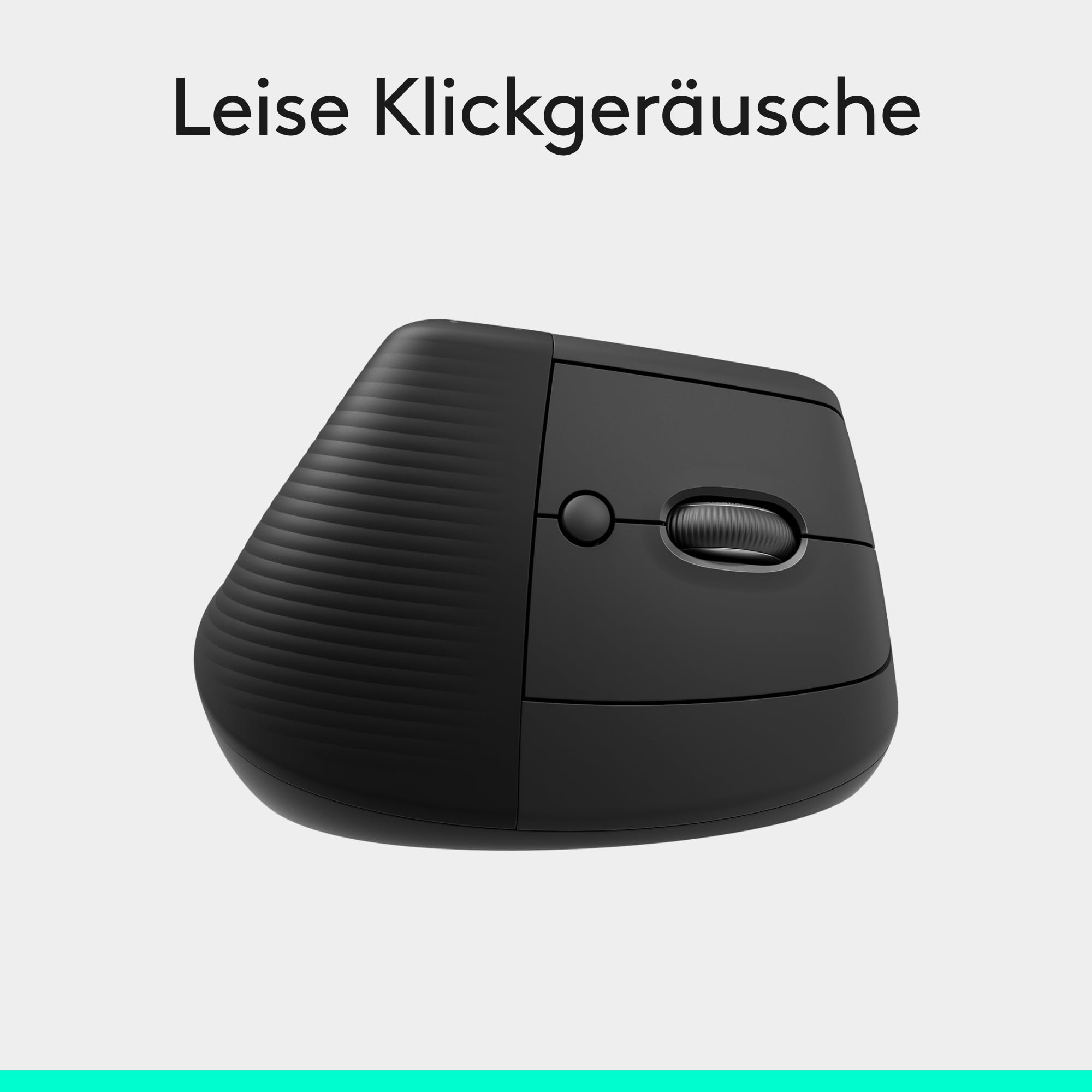 Logitech Lift Vertikale Ergonomische Maus, Kabellos, Bluetooth oder Logi Bolt USB-Empfänger, Leise Klicks, 4 Tasten, Kompatibel mit Windows/macOS/iPadOS, Laptop, PC - Grau