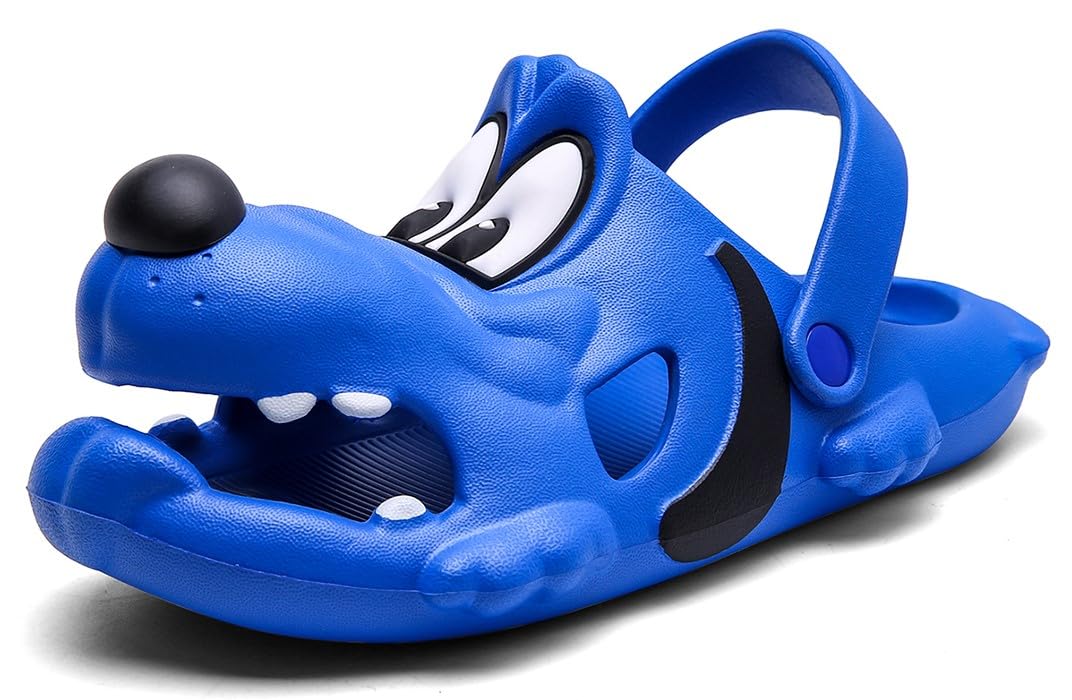 ANYUETE Kids Clogs Boys Girls Cute Cartoon Dog Sandals Slip-On Slippers Slides Shoes(Toddler/Little Kid/Big Kid)