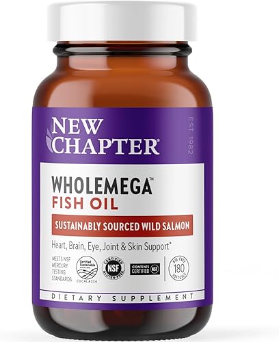 New Chapter Suplemento de aceite de pescado de Wholemega - aceite de salmón de Alaska silvestre con omega-3  astaxantina  capturado de manera