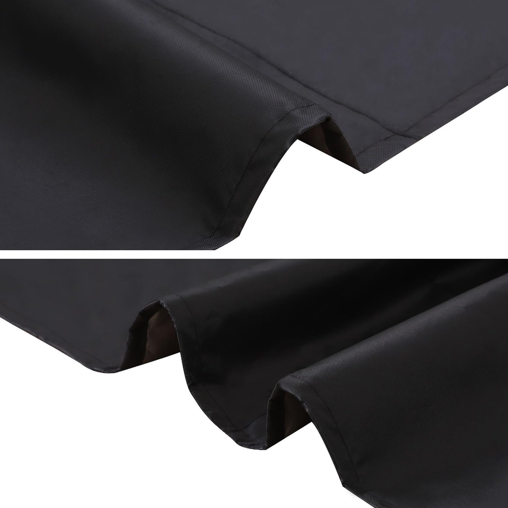Copertura Mobili da Giardino 270 x 400 x 270 cm Antivento/Resistente allo Strappo/Antipolvere, Copritavolo Esterno Impermeabile Telo Copertura, per Patio, Esterni, Tavolo, Nero