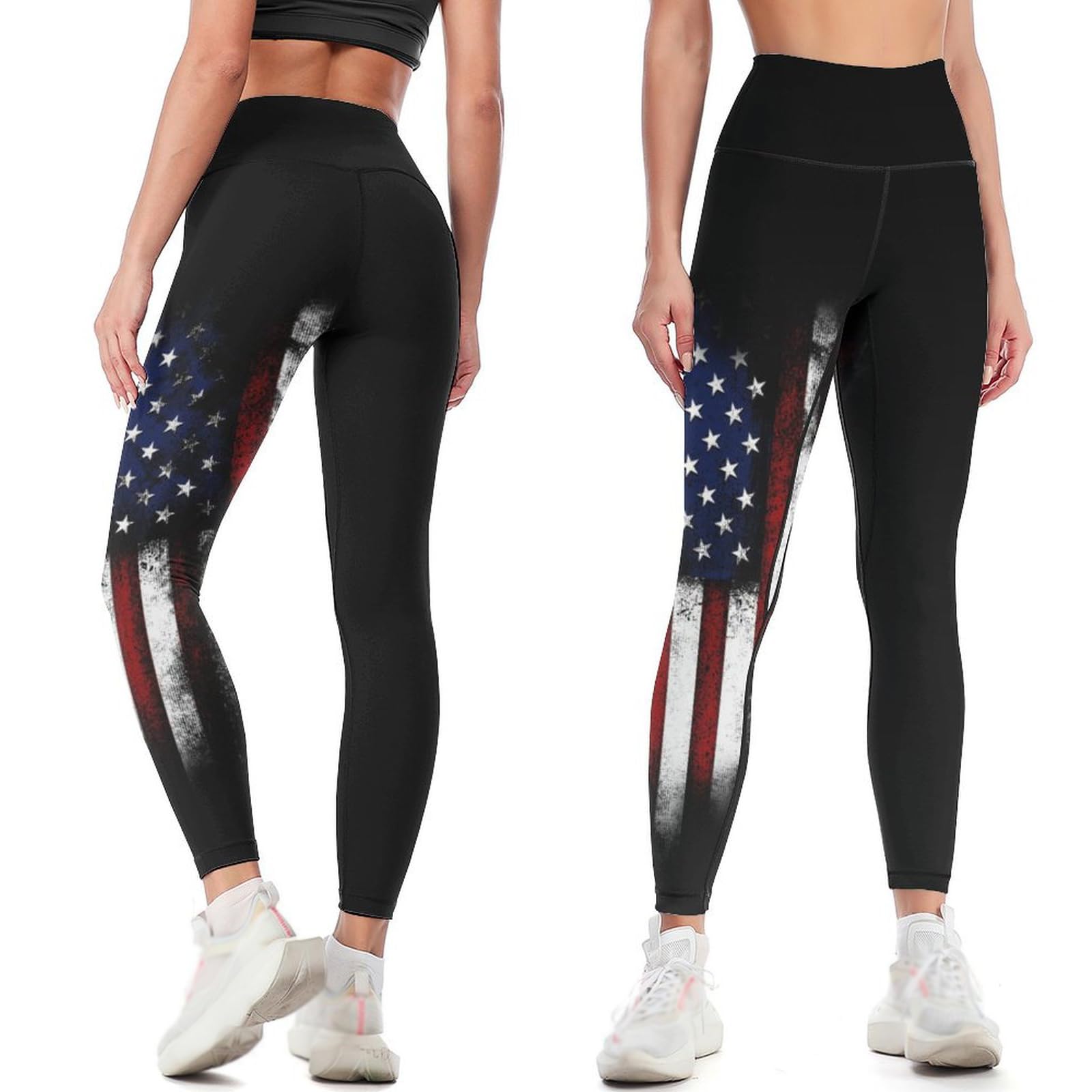 High Waisted Yoga Pants for Women Tummy Control 4 Way Stretch Running Workout Leggings Athletic Yoga Pants