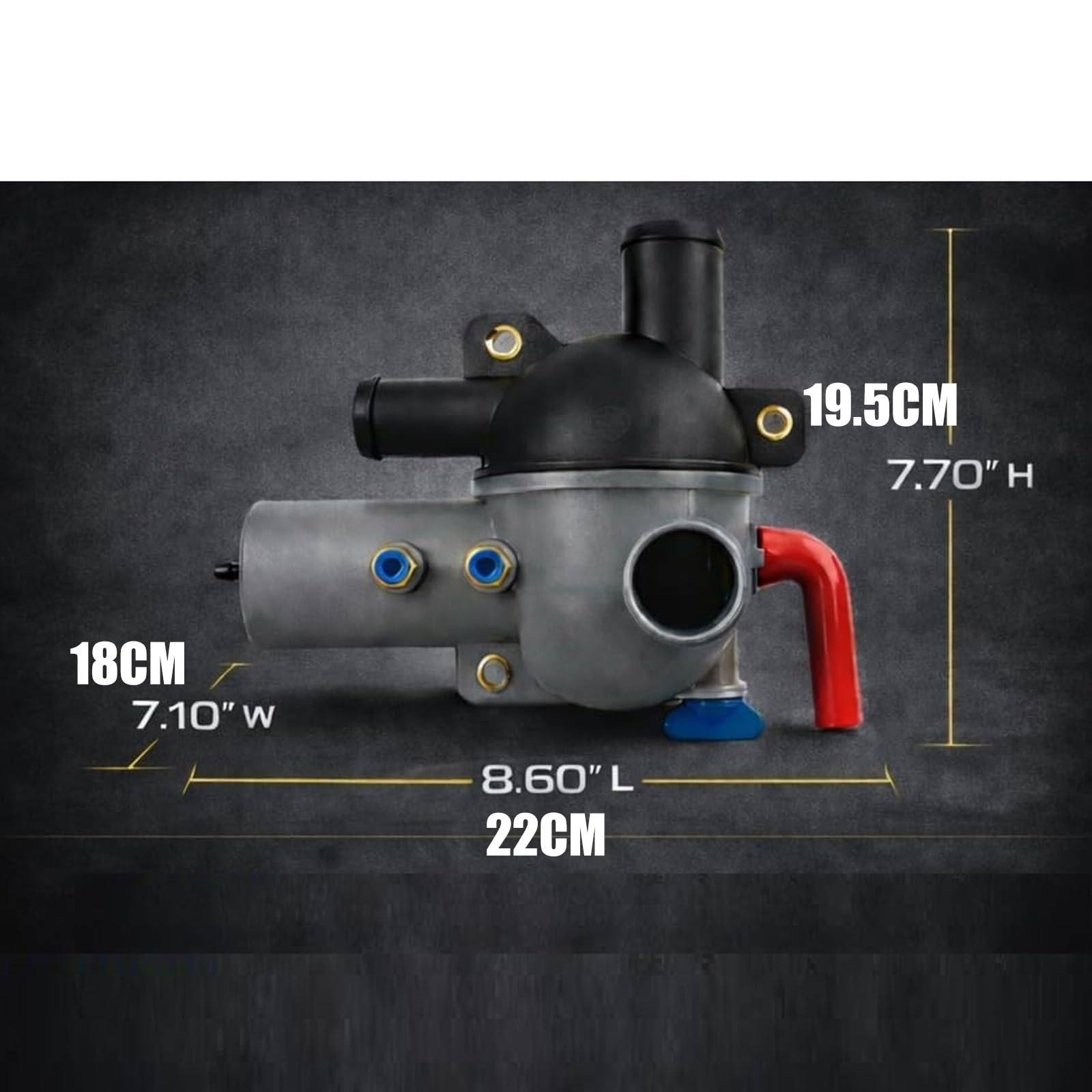 Wasserverteilungs Reparaturbaugruppe, Kühlgehäuse mit geformtem Metalleinsatz und 4, 3 bis 6, 2-Liter MPI Schiffen, Einbauanleitung für den Bootsauslass