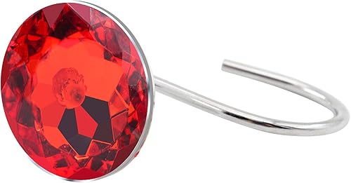 Miniatura 4 de BEAVO Ganchos decorativos de acrílico para cortina de ducha con diamantes de imitación para baño, baño, habitación de bebé, dormitorio, sala de